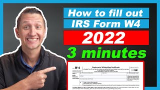 How to fill out a W4 Form 2022 Fast [upl. by Sikram789]