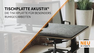 Inwerk Akustix® – Die Tischplatte für besonders ruhiges Arbeiten [upl. by Dita54]