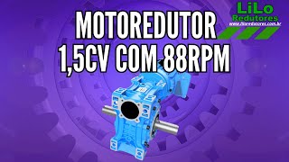 Motoredutor WCG01 com Motor de 15cv e 88rpm Weg Cestari Trifásico 120 NDJ [upl. by Noislla]