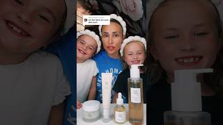 Letting My Twins Do My Skincare skincare twinmom momlife [upl. by Etaner]