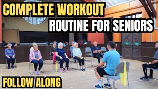 Full Body Workout for Over 60s  60Minute Follow Along for Strength amp Flexibility For Seniors [upl. by Sopher]