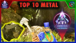 The Top 10 Best Metal Locations in Ark Survival Ascended Aberration [upl. by Altheta]