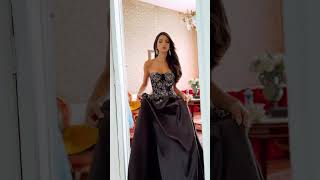 Jovani Strapless black prom 2024 [upl. by Enymzaj]