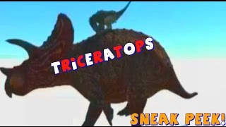 The Isle Dev Kit Sneak Peek amp SAURIAN  Triceratops  New Dino Animations  pachycephalosaurus [upl. by Kimble]