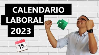 Calendario laboral 2023 en Excel [upl. by Nirrol36]