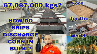 HOW DO CARGO SHIPS DISCHARGE CORN IN BULK  PRECAUTIONS  CHIEF Red SEAMAN VLOG EP10 [upl. by Sephira30]