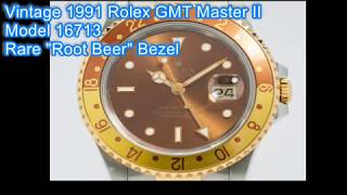 Incredible vintage Rolex quotRoot Beerquot GMT watch [upl. by Nnaillek]