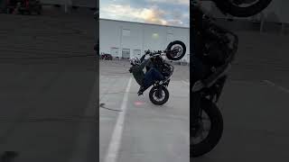 Yamaha R3 can wheelie good 😳 2nd gear wheelies [upl. by Luapsemaj]