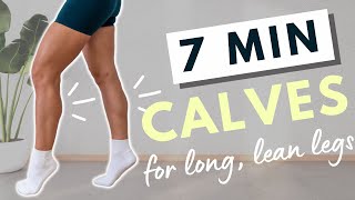 CALVES ONLY WORKOUT  for long lean amp toned legs 7 MIN [upl. by Melanie822]