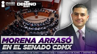 Resultados PREP Morena arrasa en el Senado de la CDMX  Destino 2024 [upl. by Alejna]