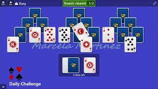 Microsoft Solitaire Collection  TriPeaks Easy  January 18 2015  Daily Challenges [upl. by Cl]