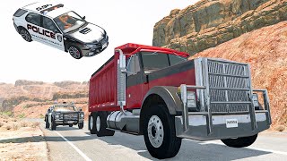 Police Car Chases 30  BeamNG DRIVE  Car Crash [upl. by Neelear]