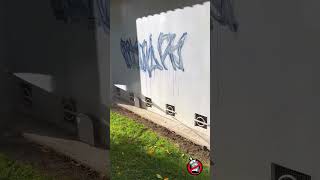 Removing Graffiti Tags One by One  Worlds Best Graffiti Removal Products [upl. by Loella722]