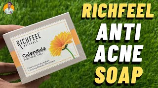 Richfeel Calendula Anti Acne Soap Review [upl. by Annairdna]