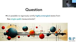 01181530LearnCertifying highly entangled states from few single qubit measurementsHsin Yuan Huan [upl. by Leduar707]