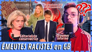 ÉMEUTES RACISTES au RoyaumeUni  BFM en DISSONNANCE [upl. by Penland830]