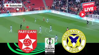 Partizani Tirana vs Marsaxlokk FC 🔴Live Match Today⚽🎬 [upl. by Mur187]