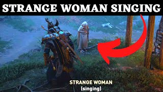 Strange Woman Singing Mystery AC Valhalla Quest Locked Door Glowecestrescire Assassins Creed [upl. by Osugi]