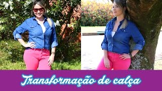 Tutorial  Como transformar calça com tingimento [upl. by Eicyaj122]