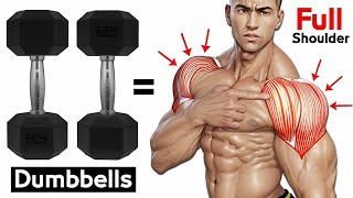 SHOULDER WORKOUT WITH DUMBBELLS AT HOME AND GYM [upl. by Bilat482]