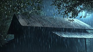 Barulho de Chuva com Trovão ⛈️ Tela Escura  Sons Relaxantes para Dormir Rápido e Profundamente [upl. by Ollie344]