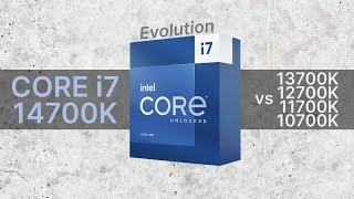 Intel Core i714700K vs 13700K vs 12700K vs 11700K vs 10700K 20202023 Evolution  Comparison [upl. by Alliehs299]