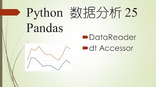 用datareader读取数据与用dt Accessor处理时间数据——Python程序设计系列 80 Pandas DataFrame 19 [upl. by Akena160]