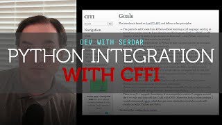 How to better integrate PythonC with CFFI [upl. by Saree]