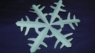 Origami  Kirigami Snowflake [upl. by Lotsyrk]