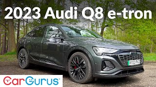 Audi Q8 ETron Sportback Audis electric luxury SUV has a new name [upl. by Helgeson886]