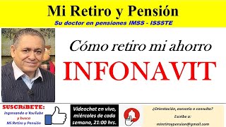 ¿Cómo retiro mi ahorro INFONAVIT  Mi Retiro y Pensión [upl. by Ahsat]