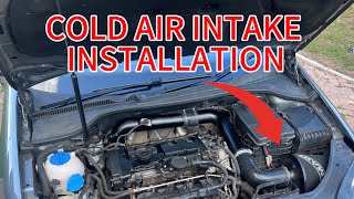 Installing A Cold Air Intake On My MK5 Golf GTI  ROAD TO 350bhp [upl. by Cykana996]