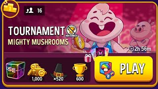 Mighty Mushrooms Rainbow Show Down Tournament  Match Masters Gameplay [upl. by Nelac242]