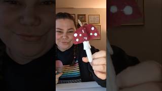 Felt mushroom ornament🍄❤️ diy christmas chrismasgift craft fypyoutube [upl. by Pierson422]