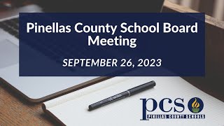 Pinellas County School Board Meeting 92623 [upl. by Anyaj]