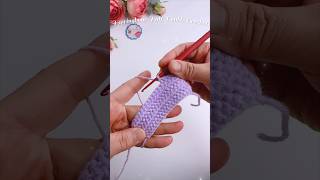 👉How to make Herringbone Half Double Crochet💕 [upl. by Ymiaj512]