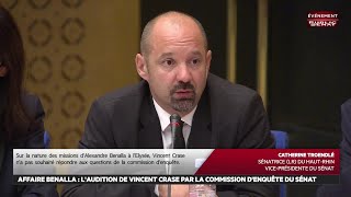 Affaire Benalla  Audition de Vincent Crase gendarme réserviste [upl. by Harlin877]