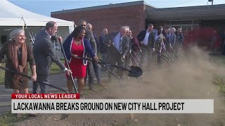 Lackawanna breaks ground on new city hall project [upl. by Mendy]