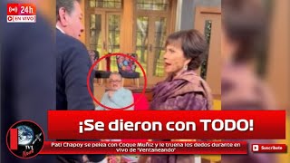 Pati Chapoy se pelea con Coque Muñiz y le truena los dedos durante en vivo de ‘Ventaneando’ [upl. by Maxentia]