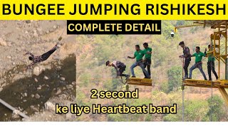 Tried Bungee Jumping For The First Time😅  Bungee Jumping In Rishikesh Price amp Information [upl. by Elyr]