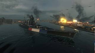 World of Warships Dunkirk Port with Dunkerque [upl. by Tarrel]