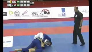 Jiu Jitsu World Pro Abu Dhabi 2012  Final Black  Marcos Buchecha vs Braga Neto [upl. by Kanor397]