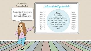 Das Schneeballgedicht  Lernvideo für Kinder [upl. by Devin]