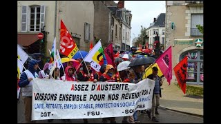 VIDÉO Grève du 1er octobre  Blois Vendôme Romorantin au diapason du mouvement national [upl. by Schwitzer]