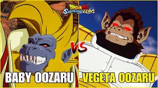 Baby Oozaru vs Vegeta Oozaru Nível Super  Dragon Ball Sparking Zero [upl. by Luehrmann]