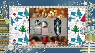 Varnail  Christmas  Wrapping Paper  Christmas trees Nails 021 [upl. by Tnahsin]