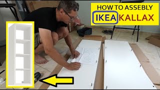 IKEA KALLAX shelf  how to assembly [upl. by Euqimod]