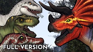 Ultimasaurus vs TRex Spinosaurus Indominus Rex  Animation Full Version [upl. by Bruckner]