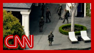 Videos show federal agents raiding Sean Diddy Combs homes [upl. by Annairol805]