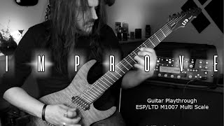 Silas Fernandes  ESPLTD M 1007 MS Improve GuitarPlaythrough [upl. by Yentruok]